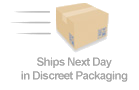 Ships Next Day in Discreet Packaging